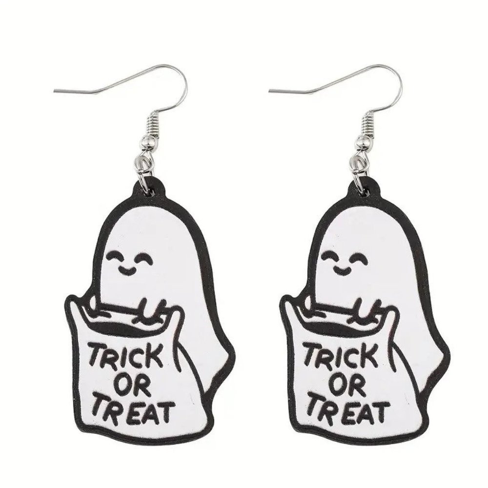 Danling Halloween Ghost Earrings Trick or Treat